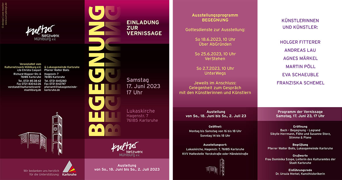 KNM Einladung Ausstellung Begegnung Flyer